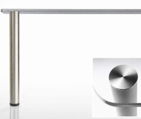 PERNA DE MESA 80 MM - PARA VIDRO